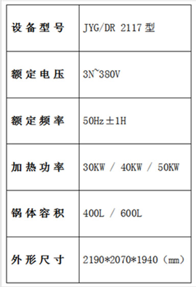 一體搖鍋參數(shù)